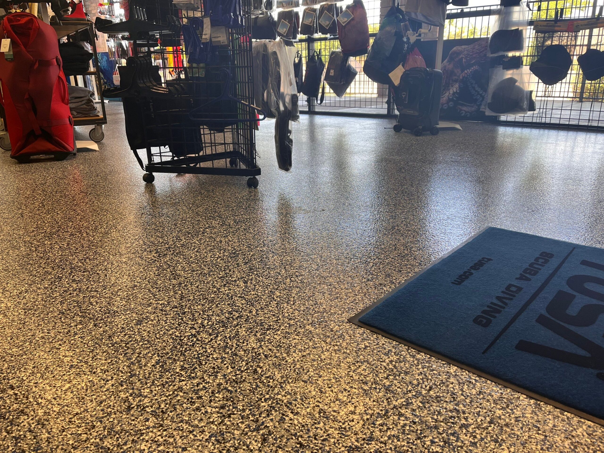 "Epoxy" Flooring Coating used in retail space in Phoenix.