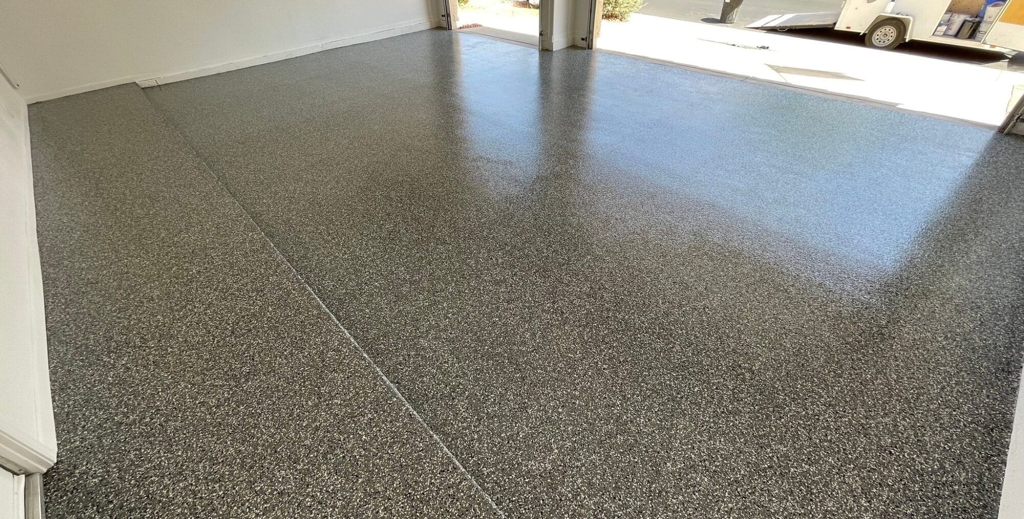 Mesa "Epoxy" Garage Floor coated by Cardinal Concrete Coatings